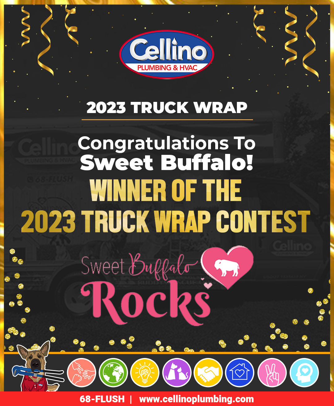 Cellino Plumbing, Heating and Cooling - Truck Wrap Contest 2023
