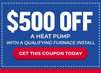 $500 off a heat pump coupon