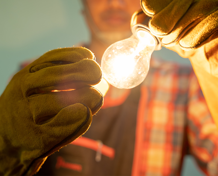 Burned-out light switch being replaced by local Buffalo electrician
