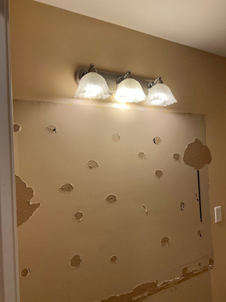 bathroom plumbing installation by Cellino in Williamsville, NY.