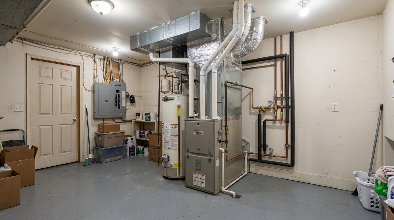 HVAC furnace installed